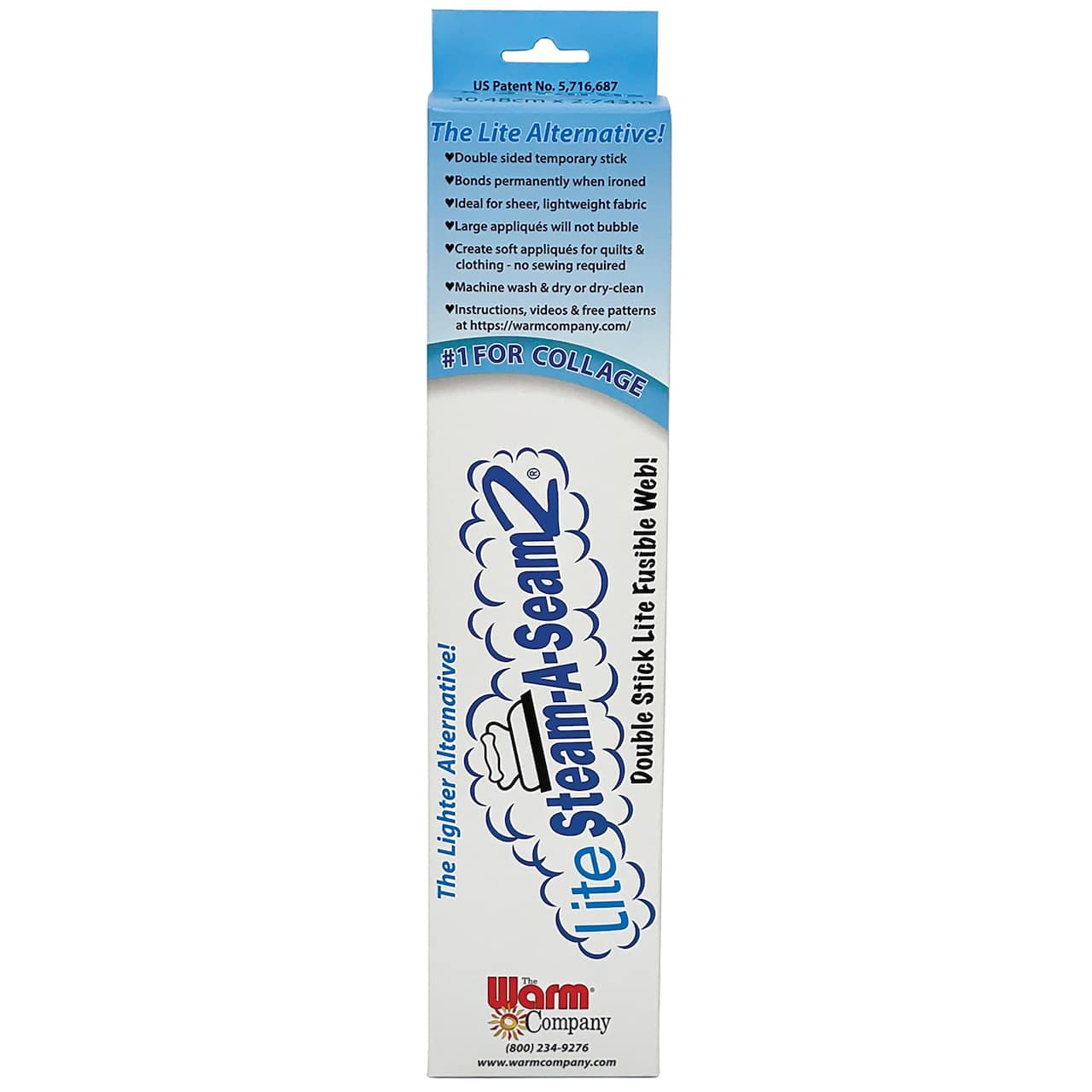 Warm Company® Lite Steam-A-Seam 2® Fusible Web, 12" x 3yd.